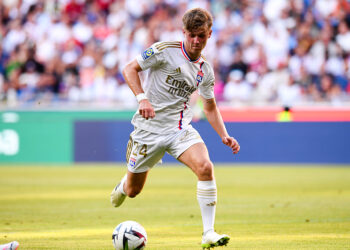 Johann Lepenant vac Lyon (Photo by Philippe Lecoeur/FEP/Icon Sport)