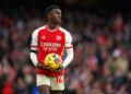 Eddie Nketiah avec le maillot d'Arsenal  - Photo by Icon Sport