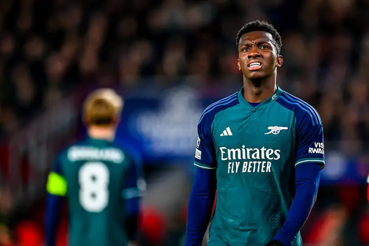 Eddie Nketiah avec le maillot d'Arsenal  (Photo by ProShots/Icon Sport)