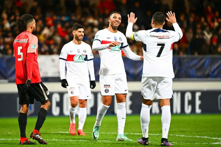 Cher Ndour avec le PSG - Photo by Icon Sport