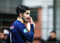 Carlos Soler avec le maillot du PSG  (Photo by Johnny Fidelin/Icon Sport)