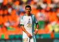 Youcef Atal avec le maillot de l'Algérie (Photo by Ulrik Pedersen/DeFodi Images) - Photo by Icon Sport