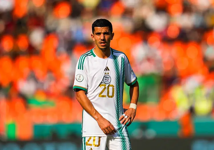 Youcef Atal avec le maillot de l'Algérie (Photo by Ulrik Pedersen/DeFodi Images) - Photo by Icon Sport