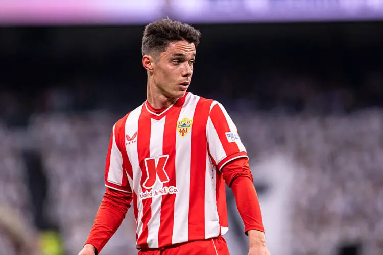 21st January 2024; Santiago Bernabeu Stadium, Madrid, Spain, Spanish La Liga Football, Real Madrid versus Almeria; Sergio Arribas of Almeria - Photo by Icon Sport   - Photo by Icon Sport