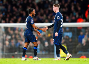 Raheem Sterling avec Cole Palmer à Chelsea  - Photo by Icon Sport