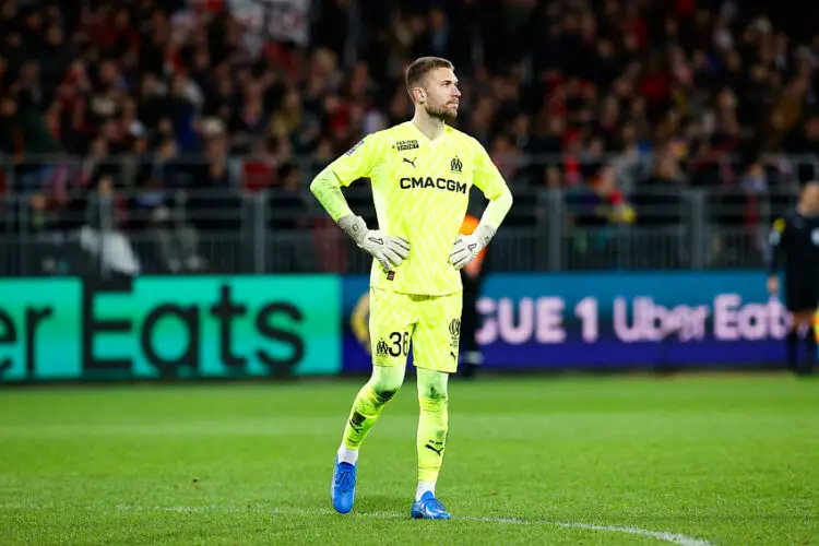 Ruben Blanco avec le maillot de l'OM (Photo by Loic Baratoux/FEP/Icon Sport)