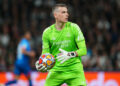 Andriy Lunin avec le maillot du Real Madrid (Photo by Bagu Blanco / Pressinphoto / Icon Sport)