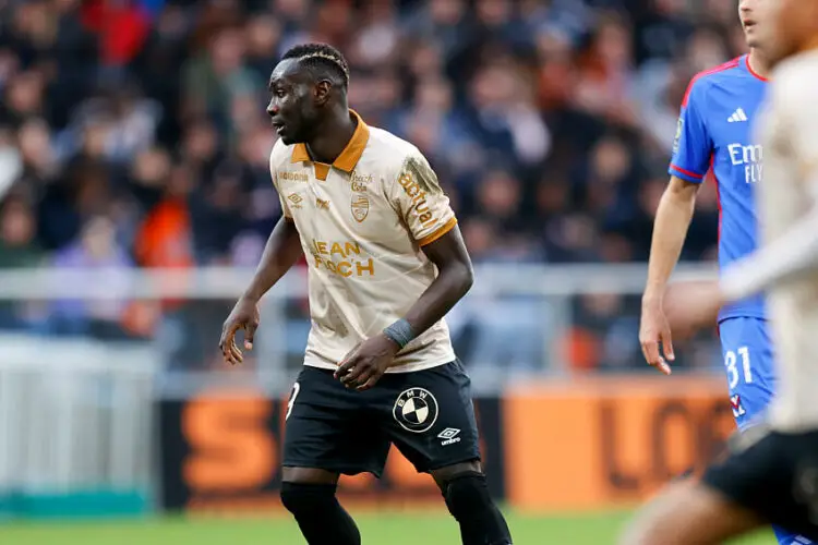 Mohamed Bamba avec le maillot de Lorient (Photo by Loic Baratoux/FEP/Icon Sport)