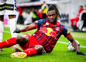 Oumar Solet avec le RB Salzburg /Photo: GEPA pictures/ Thomas Fuernholzer   - Photo by Icon Sport