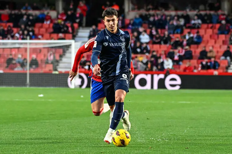 Martín Zubimendi  avec le maillot de la Real Sociedad (Photo by José M Baldomero/Pacific Press/Sipa USA)   - Photo by Icon Sport