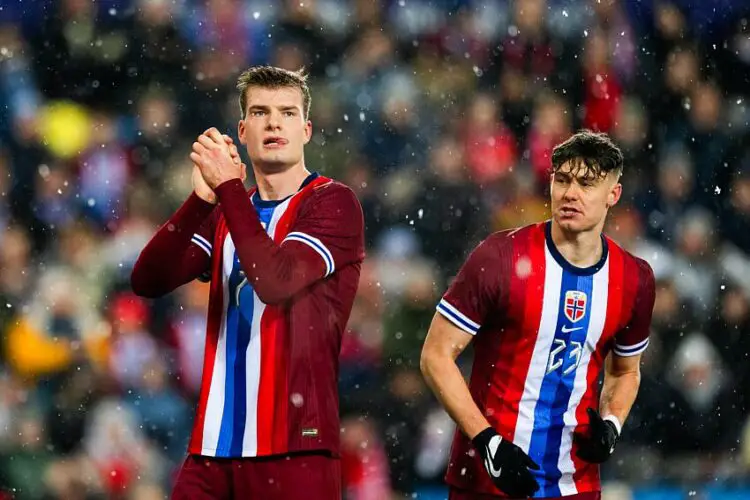 Alexander Sørloth et Jørgen Strand Larsen avec la Norvège en 2024 - Photo by Icon Sport