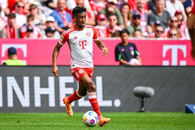 Kingsley Coman avec le maillot du Bayern Munich (Photo by Harry Langer/DeFodi Images)  - Photo by Icon Sport