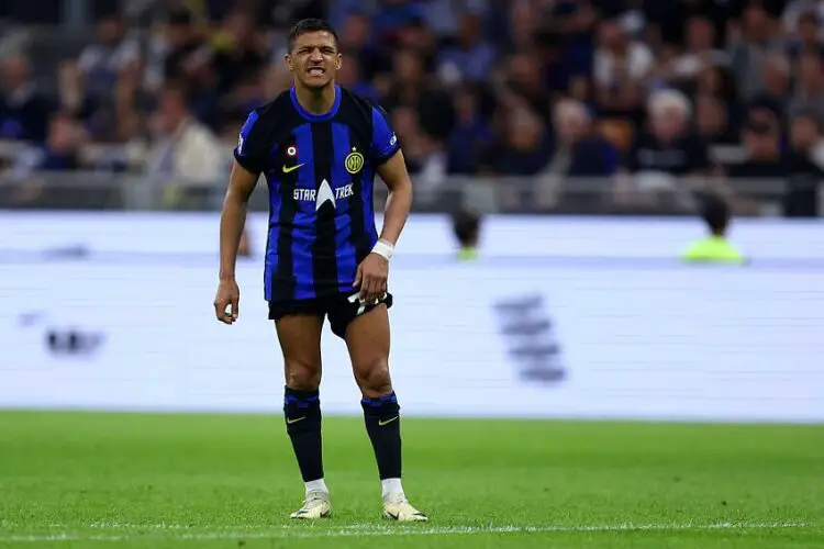 Alexis Sanchez avec le maillot de l'inter Milan /Photo Marco Canoniero)     - Photo by Icon Sport