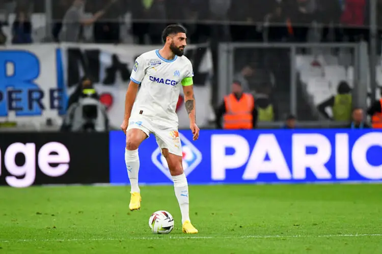 Samuel Gigot avec e maillot de l'OM (Photo by Sylvain Thomas/FEP/Icon Sport)