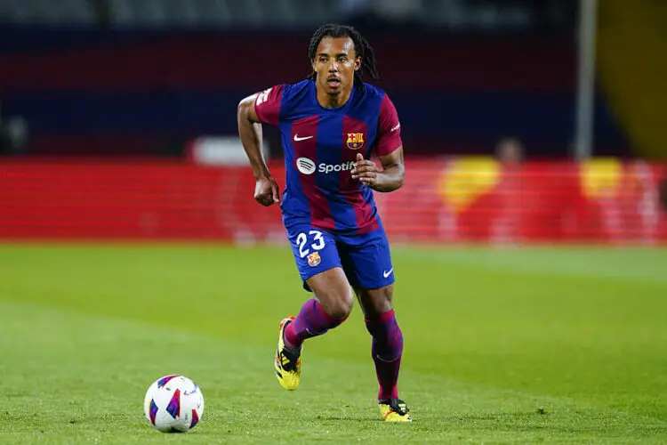 Jules Kounde avec le maillot de Barcelone  (Photo by Sergio Ruiz / Pressinphoto / Icon Sport)