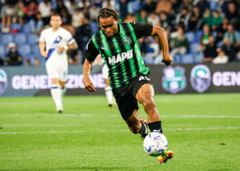 Armand Lauriente avec le maillot Sassuolo (Photo by Luca Diliberto/LiveMedia)   - Photo by Icon Sport