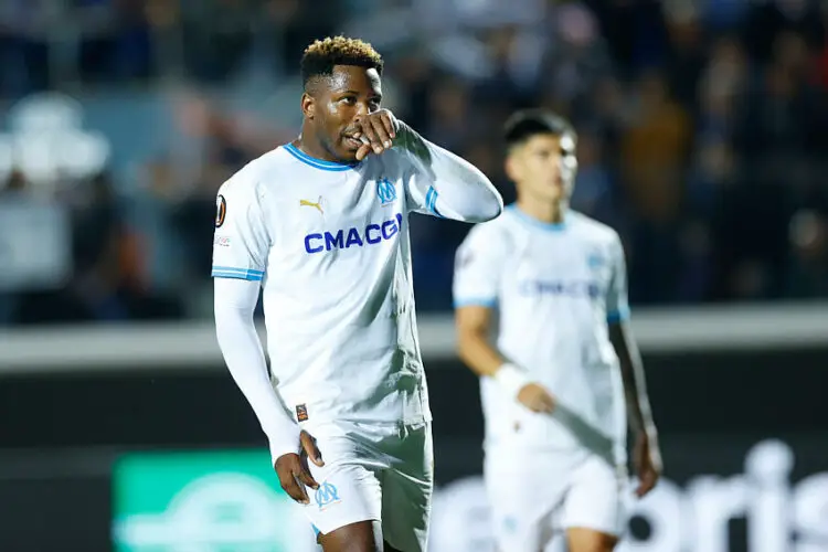 Faris Moumbagna Faris Moumbagna avec le maillot de l'OM (Photo by Matteo Ciambelli/DeFodi Images)   - Photo by Icon Sport