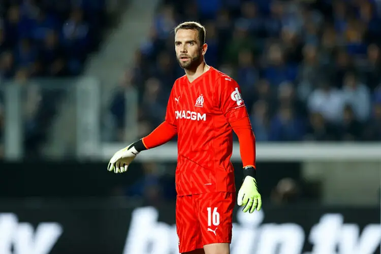 Pau Lopez avec le maillot de l'OM (Photo by Matteo Ciambelli/DeFodi Images)   - Photo by Icon Sport