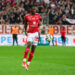 Bradley Locko avec le maillot de Brest (Photo by Eddy Lemaistre/Icon Sport)