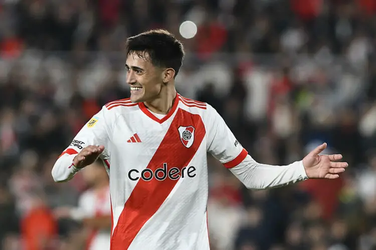 Pablo Solari avec le maillot de River Plate (Photo by Manuel Cortina / SOPA Images/Sipa USA)   - Photo by Icon Sport