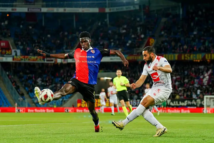 Thierno Barry avec le maillot de Bâle  - Photo by Icon Sport