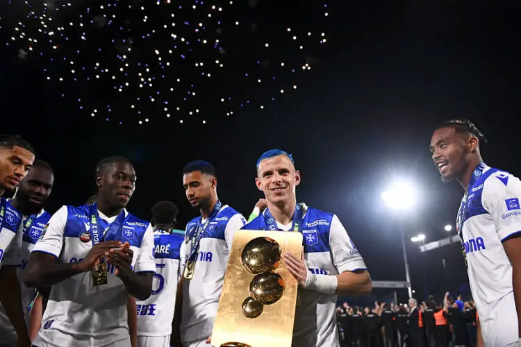 Gauthier Hein avec l'AJ Auxerre - Photo by Icon Sport