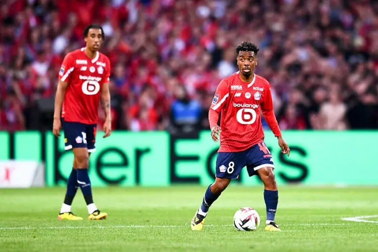 Angel Gomes avec le maillot de Lille (Photo by Philippe Lecoeur/FEP/Icon Sport)