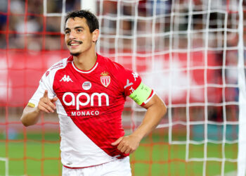 Wissam Ben Yedder avec le maillot de Monaco (Photo by Johnny Fidelin/FEP/Icon Sport)