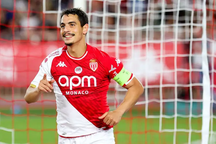 Wissam Ben Yedder avec le maillot de Monaco (Photo by Johnny Fidelin/FEP/Icon Sport)