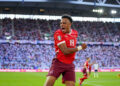 Dan Ndoye (Switzerland) Torjubel, jubelt nach dem Treffer zum 0:1 waehrend des Viertelfinales der UEFA EURO 2024 zwischen England und Schweiz, Arena Düsseldorf am 06. July 2024 in Düsseldorf, Deutschland. (Foto von Alex Gottschalk/DeFodi Images)       Dan Ndoye (Switzerland) celebrates after his team's first goal during the UEFA EURO 2024 - Quarter-final match between England and Switzerland at Arena Dusseldorf on July 6, 2024 in Dusseldorf, Germany. (Photo by Alex Gottschalk/DeFodi Images)   - Photo by Icon Sport