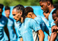 Emran Soglo avec l'OM (Photo by Johnny Fidelin/Icon Sport)