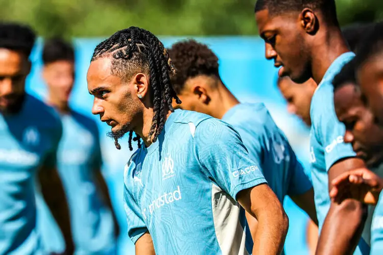 Emran Soglo avec l'OM (Photo by Johnny Fidelin/Icon Sport)