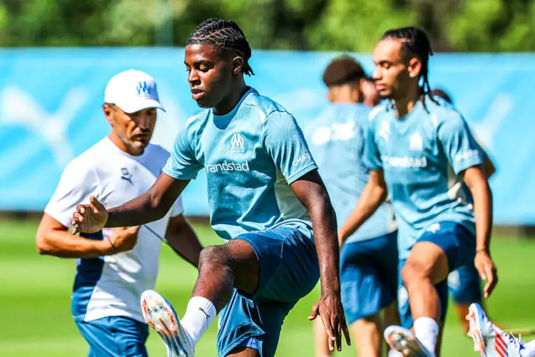 Darry Bakola avec l'OM (Photo by Johnny Fidelin/Icon Sport)