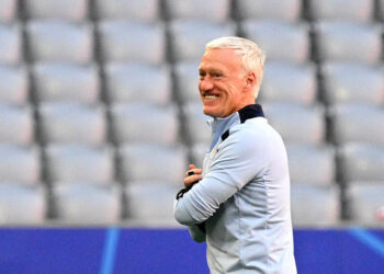 Didier Deschamps avec les Bleus - Photo by Icon Sport