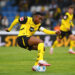 Youssoufa Moukoko avec le maillot de Dortmund (Photo by Ralf Treese/DeFodi Images)   - Photo by Icon Sport