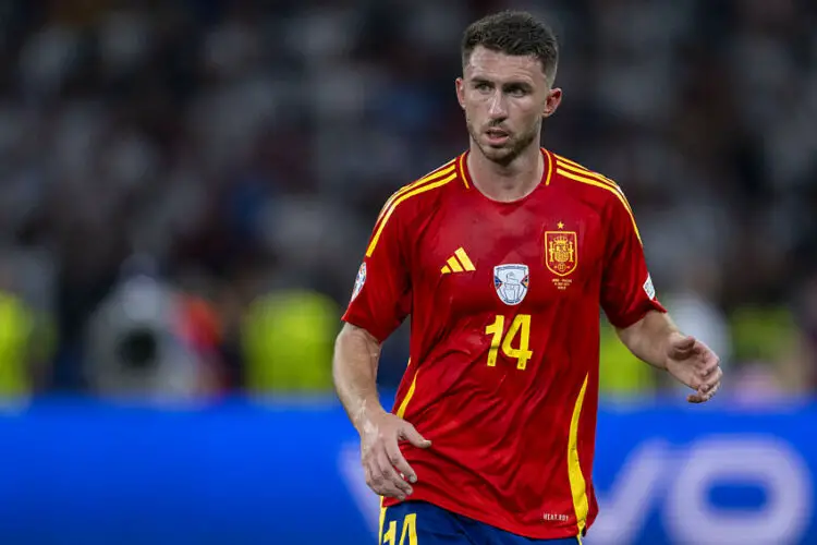 Aymeric Laporte avec le maillot de l'Espagne (Photo by Andrew SURMA/ SIPA USA).   - Photo by Icon Sport