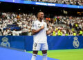 Kylian Mbappe seen during his presentation as new player of Real Madrid at Estadio Santiago Bernabeu on July 16, 2024 in Madrid, Spain.   - Photo by Icon Sport