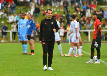 Julien Stéphan avec le Stade Rennais - Photo by Icon Sport