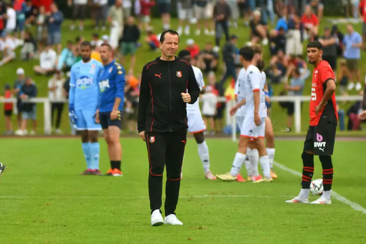 Julien Stéphan avec le Stade Rennais - Photo by Icon Sport