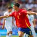 PUBILL Marc of Spain celebrates his goal during Paris 2024 Olympic Games match between Uzbekistan U23 and Spain U23 at Parc des Princes on July 24, 2024 in Paris, France. (Photo by Pierre Costabadie/Icon Sport)   - Photo by Icon Sport