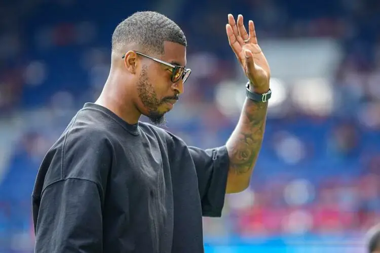 Presnel Kimpembe during Paris 2024 Olympic Games match between Uzbekistan U23 and Spain U23 at Parc des Princes on July 24, 2024 in Paris, France. (Photo by Pierre Costabadie/Icon Sport)   - Photo by Icon Sport