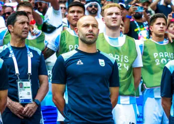 Javier Mascherano avec l'Équipe argentine olympique dans ces JO 2024 - Photo by Icon Sport