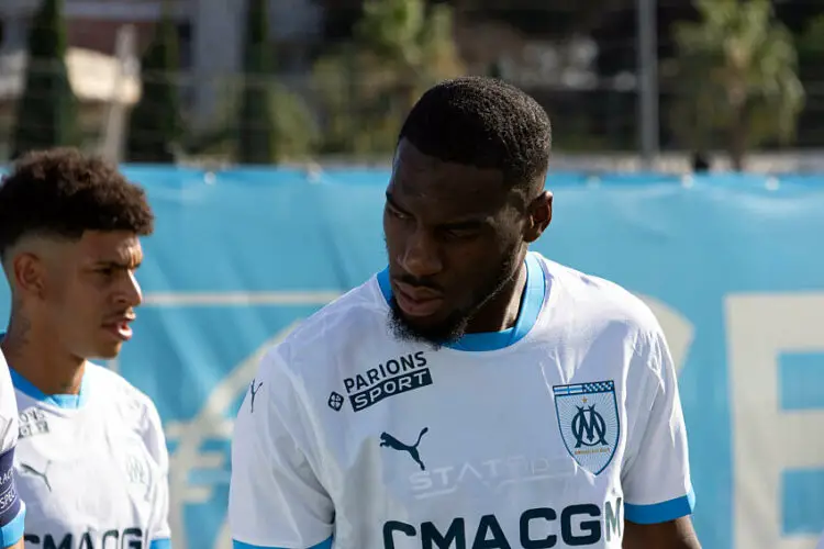 Geoffrey Kondogbia.avec le maillot de l'OM (Photo by Kenny Sika/Icon Sport)