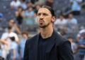 Zlatan Ibrahimovic avec l'AC Milan aux États-Unis en 2024 - Photo by Icon Sport