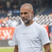 Manager of Manchester City Pep Guardiola seen before friendly match against AC Milan at Yankee Stadium in New York on July 27, 2024. AC Milan won 3 - 2. It was the second loss by Manchester City during a pre-season tour of The US following a loss to Celtic three days prior. This game was part of the Soccer Champions tour sponsored by Directv. (Photo by Lev Radin/Sipa USA)   - Photo by Icon Sport