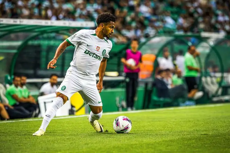 Marcus Edwards avec le maillot du Sporting Portugal (Photo by Henrique Casinhas / SOPA Images/Sipa USA)   Photo by Icon Sport