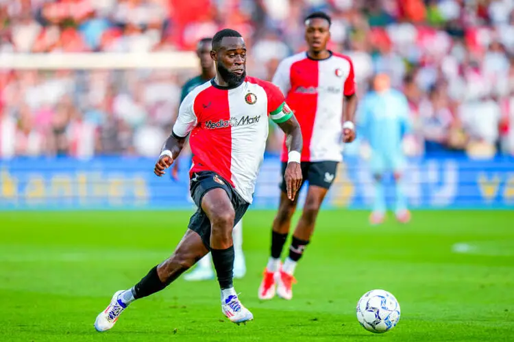 Lutsharel Geertruida avec le maillot du Feyenoord Rotterdam (Photo by ProShots/Icon Sport)