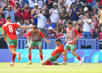 Achraf Hakimi avec le Maroc aux JO 2024  - Photo by Icon Sport