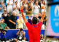 Novak Djokovic lors de ses JO 2024 - Photo by Icon Sport
