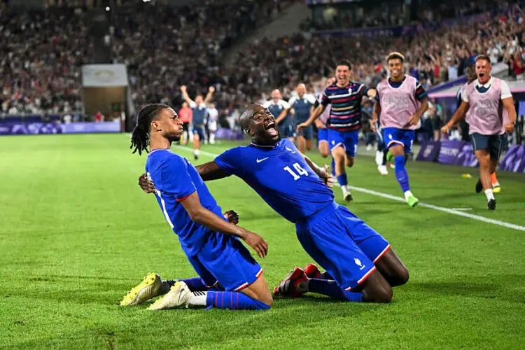 Jean-Philippe Mateta Olise  avec les Bleus aux JO 2024  - Photo by Icon Sport